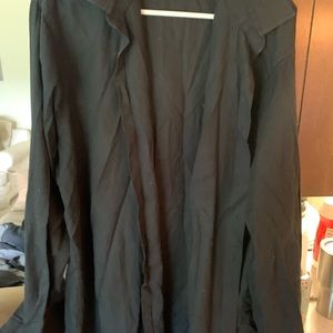 Van Heiden men’s black dress shirt (lighting bad)